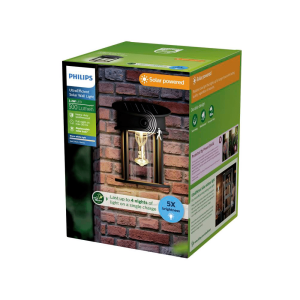 Aplique Geri R LED 1×3,2W 4000K Solar con Sensor Ultra Eficiente Negro IP44 – Philips - Imagen 3