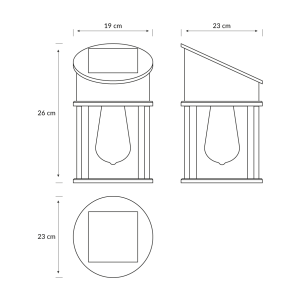 Aplique Geri R LED 1×3,2W 4000K Solar con Sensor Ultra Eficiente Negro IP44 – Philips - Imagen 4