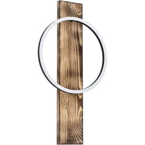Aplique Interior LED BOYAL de Madera y Negro 12W 1700 lm – Eglo - Imagen 1