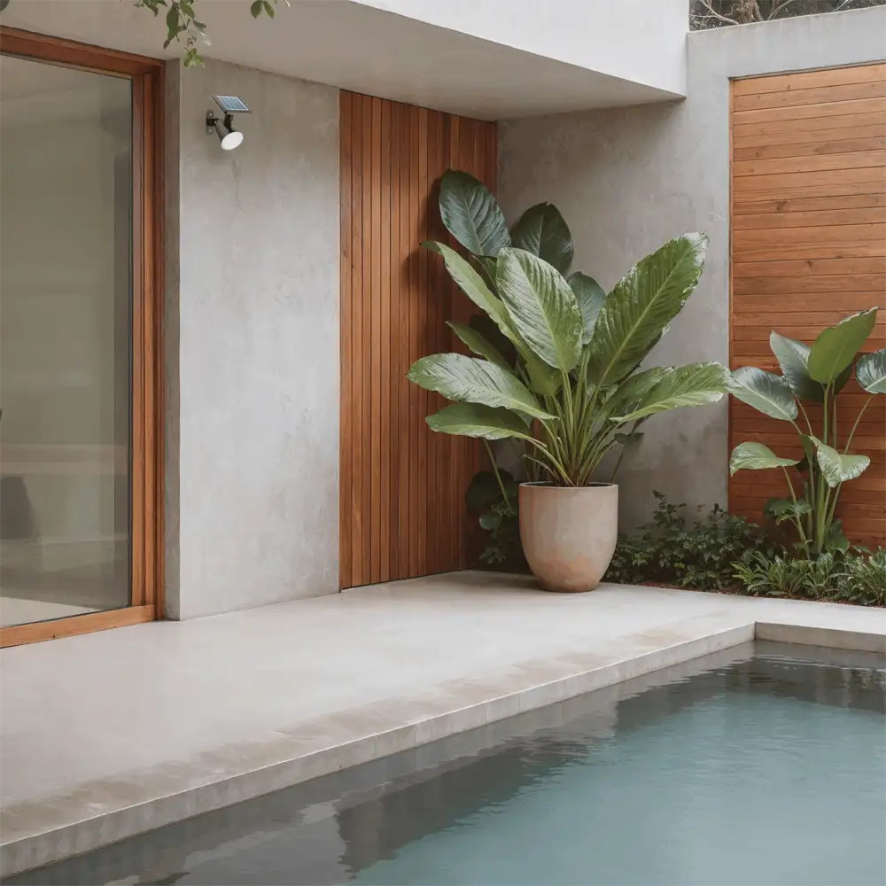 tiendas deco aplique jivix led 1 x 14w 2700k solar negro ip44 philips 4