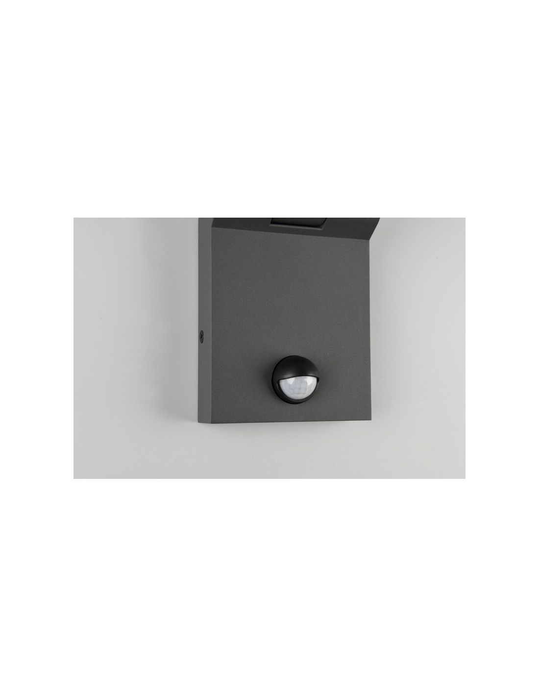 Aplique LED Adour 7.5W 750lm regulable con sensor IP44 negro detalle sensor