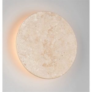 Aplique LED BOBBIN Travertino Ø23cm 4W 370lm 3000K IP20 - TRIO Lighting - Imagen 2