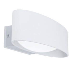 Aplique LED de Pared Exterior Chinoa de Acero Blanco 3000K – Eglo - Imagen 1