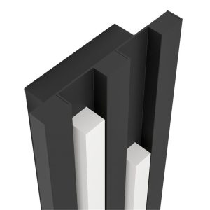 Aplique LED de Pared Exterior FANDINA Negro 2x4,2W 3000K IP55 – Eglo - Imagen 3