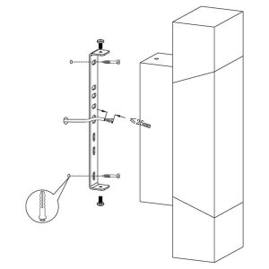 Aplique LED de Pared Exterior GORZANO Antracita 3000K IP44 – Eglo - Imagen 2