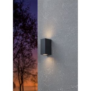 Aplique LED de Pared Exterior JABAGA con Doble Luz Arriba y Abajo GU10 IP44 – Eglo - Imagen 2