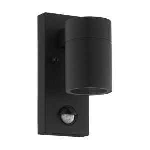 Aplique LED de Pared RIGA 5 Negro con Sensor de Movimiento 3000K IP44 – Eglo - Imagen 1