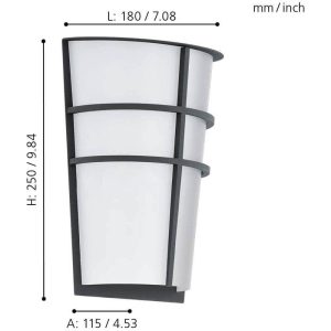 Aplique LED Exterior BREGANZO – Eglo - Imagen 2