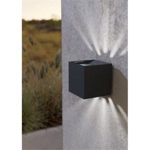 Aplique LED Exterior CALPINO 2 Antracita con Doble Haz de Luz 3000K IP54 – Eglo - Imagen 2