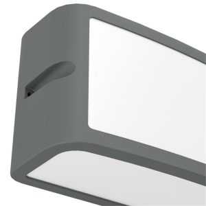 Aplique LED Exterior CAMARDA Antracita con Luz Frontal Arriba y Abajo 4000K IP54 – Eglo - Imagen 3