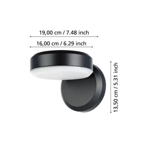 Aplique LED Exterior FORNACI con Bombilla Incluida IP54 – Eglo - Imagen 5