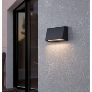 Aplique LED Exterior Moderno SPONGANO Negro 9,5W IP65 – Eglo - Imagen 2