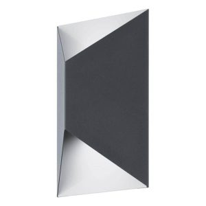 Aplique LED Exterior PREDAZZO Geométrico en Acabado Antracita – Eglo - Imagen 1