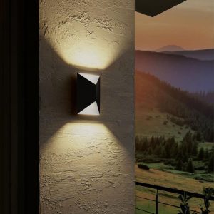Aplique LED Exterior PREDAZZO Geométrico en Acabado Antracita – Eglo - Imagen 2