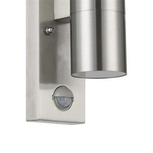 Aplique LED Exterior RIGA 5 Satinado con Doble Luz y Sensor de Movimiento 3000K IP44 – Eglo - Imagen 5