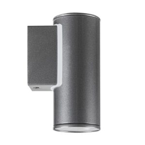 Aplique LED Exterior RIGA Cilíndrico Antracita con Montaje en Esquina 3000K IP44 – Eglo - Imagen 6