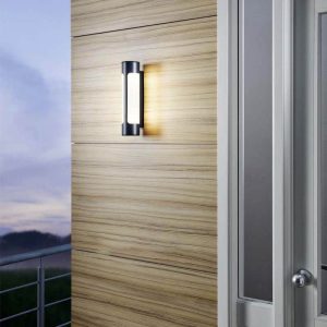 Aplique LED Exterior TONEGO Antracita Cilíndrico 12W 1000 lm 3000K IP44 – Eglo - Imagen 2