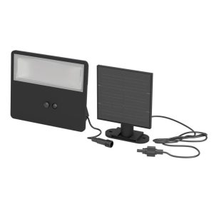 Aplique LED Solar PANETTIERI Negro con Sensor 860 lm 4000K IP44 – Eglo - Imagen 1