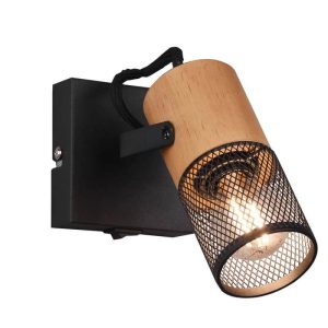 Aplique LED TOSH Madera Vintage 1 Foco IP20 - TRIO Lighting - Imagen 1