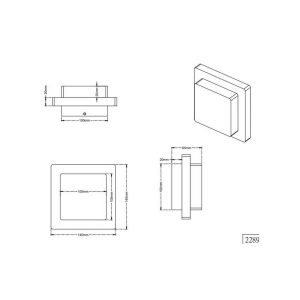 Aplique o Plafón Exterior LED HONDO 3.5W 330lm 3000K IP54 - TRIO Lighting - Imagen 5