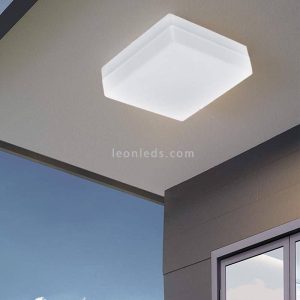 Aplique o Plafón LED Exterior SONELLA Cuadrado 8,2W 820 lm 3000K IP44 – Eglo - Imagen 2