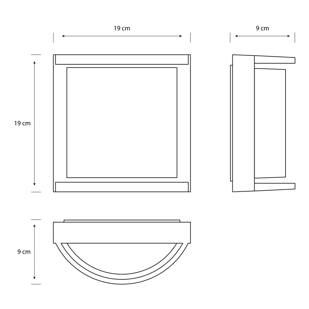 tiendas deco aplique samondra led 1 x 38w 2700k ultra eficiente antracita ip44 philips 4