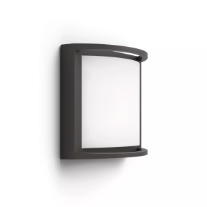 Aplique Samondra LED 1×3,8W 2700K Ultra Eficiente Antracita IP44 – Philips - Imagen 2