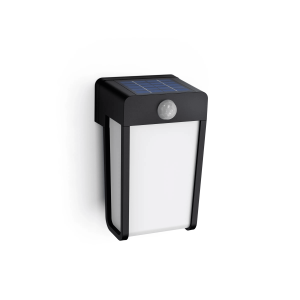 Aplique Shroud M LED 1×2,3W 2700K Solar Negro IP44 – Philips - Imagen 1