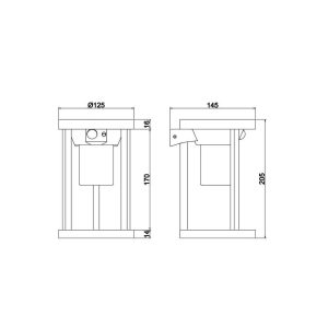 Aplique Solar LED CARMO 20cm 2W 130lm 3000K IP54 con Sensor - TRIO Lighting - Imagen 5