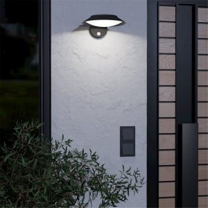 Aplique Solar LED Exterior CERRISI Redondo con Sensor de Movimiento 7W 3000K IP44 – Eglo - Imagen 2