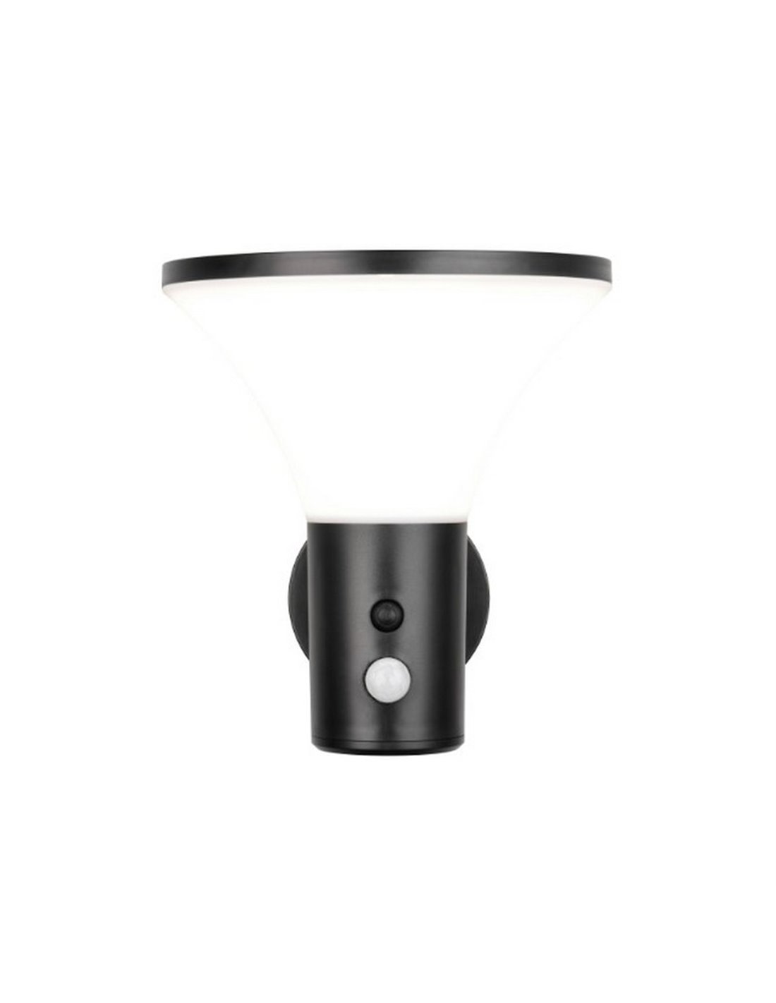 Aplique solar LED Gorda 3.5W 500lm 4000K IP44 regulable con sensor Trio Lighting vista lateral