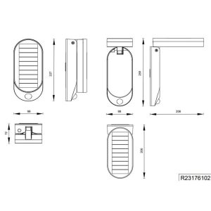 Aplique Solar LED LAGOAS 3W 350lm 4000K IP44 con Sensor - TRIO Lighting - Imagen 5