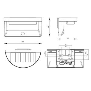 Aplique Solar LED MORO 8W 850lm 4000K IP44 Regulable - TRIO Lighting - Imagen 6