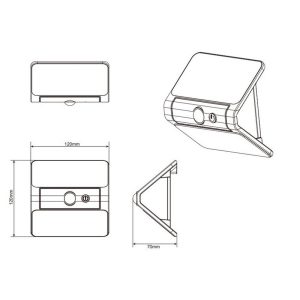 Aplique Solar LED OLINDA 2.5W 250lm 4000K IP44 - TRIO Lighting - Imagen 5