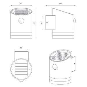 Aplique Solar LED SALTA Antracita con Sensor IP44 - TRIO Lighting - Imagen 3