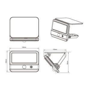Aplique Solar LED VIAMAO 4W 400lm 4000K IP44 Recargable - TRIO Lighting - Imagen 4