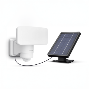 Aplique Tylus LED 1×6W 5000K Solar con Sensor Ultra Eficiente Blanco IP44 – Philips - Imagen 1