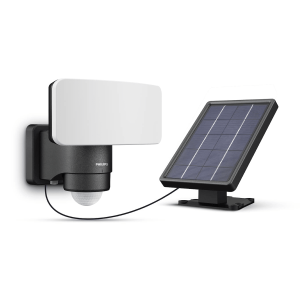 Aplique Tylus LED 1×6W 5000K Solar con Sensor Ultra Eficiente Negro IP44 – Philips - Imagen 2