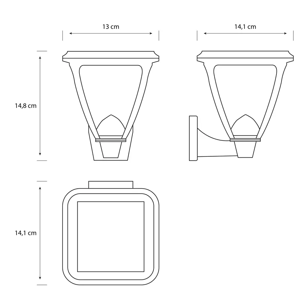 tiendas deco aplique vapora led 1 x 15w 2700k solar negro ip44 philips 3