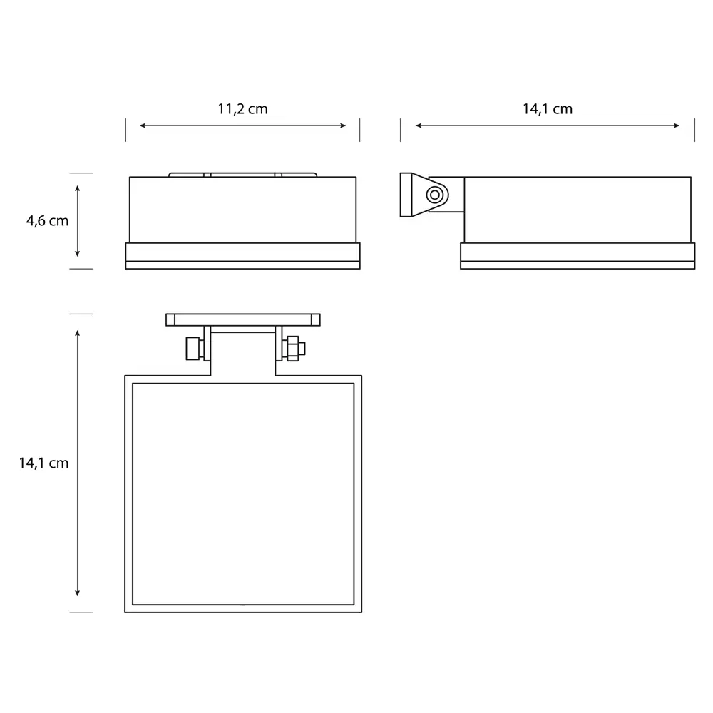 tiendas deco aplique vynce c led 1 x 15w 2700k solar negro ip44 philips 4