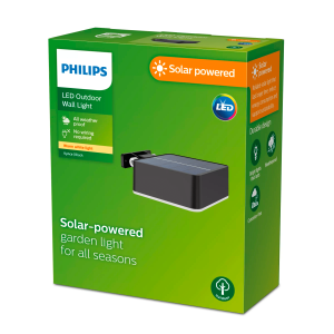 Aplique Vynce C LED 1×1,5W 2700K Solar Negro IP44 – Philips - Imagen 3