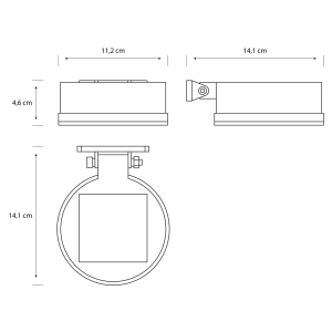 Aplique Vynce R LED 1×1,5W 2700K Solar Negro IP44 – Philips - Imagen 4