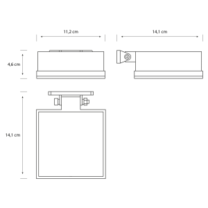 Aplique Vynce C LED 1×1,5W 2700K Solar Negro IP44 – Philips - Imagen 4