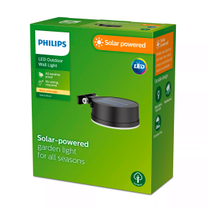 Aplique Vynce R LED 1×1,5W 2700K Solar Negro IP44 – Philips - Imagen 5