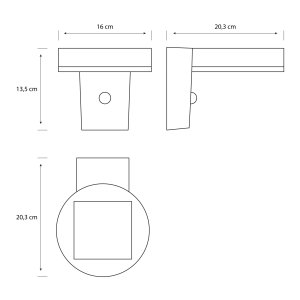 Aplique Zonal R LED 1×1,3W 3000K Solar con Sensor Ultra Eficiente Negro IP44 – Philips - Imagen 4