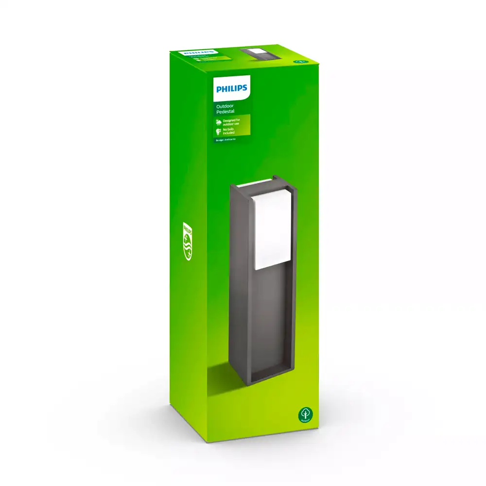 Caja packaging baliza exterior Philips Bridge P antracita sin bombilla