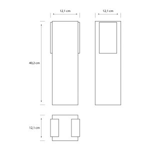Baliza Bridge P Antracita Sin Bombilla IP44 – Philips - Imagen 4