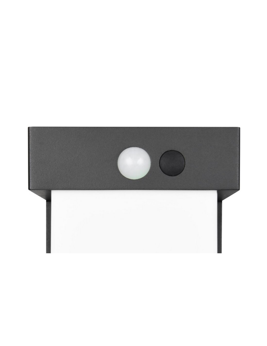 Baliza solar LED Colombo 50cm 5.5W 650lm 4000K IP44 con sensor Trio Lighting detalle sensor frontal