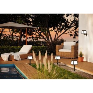 Baliza Solar LED Exterior ALTILIA con Pico al Suelo y Sensor de Movimiento 3000K IP44 – Eglo - Imagen 2
