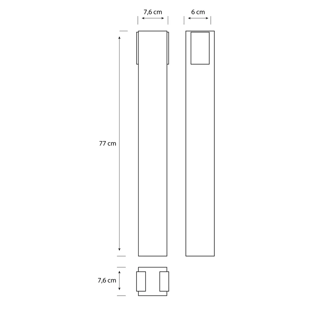 tiendas deco baliza stratosphere g led 1 x 38w 4000k ultra eficiente antracita ip44 philips 4